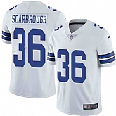 Nike Men & Women & Youth Cowboys 36 Bo Scarbrough White NFL Vapor Untouchable Limited Jersey,baseball caps,new era cap wholesale,wholesale hats